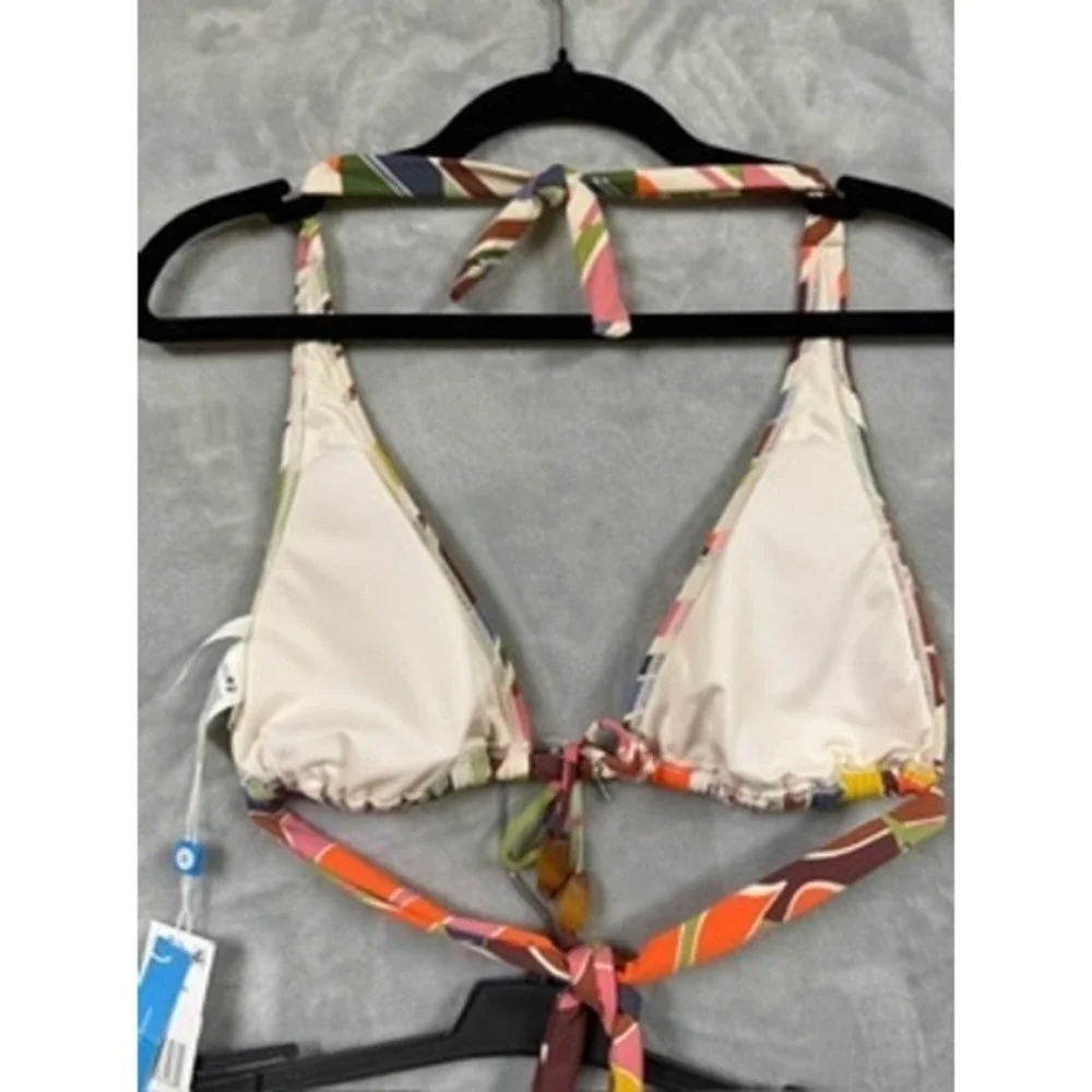 NWT Bleu Rod Beattie Bikini Set Womens Multicolor Tropical 2PC Swimsuit S $150